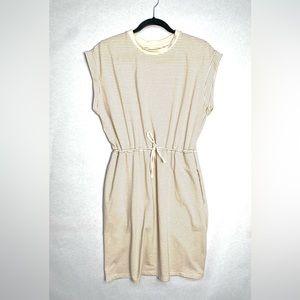 A New Day Cream Sheath Midi Dress Sleeveless Casual